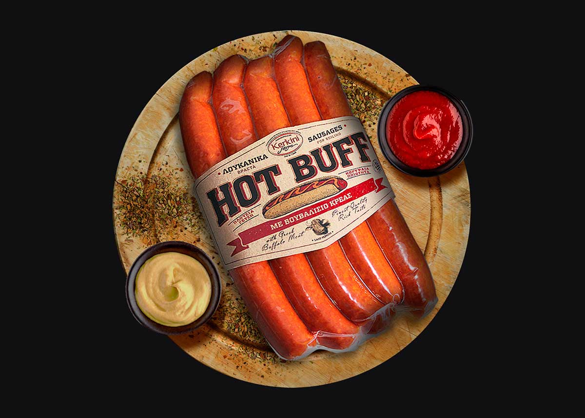 "HOT BUFF" Sausages for boiling with Buffalo Meat